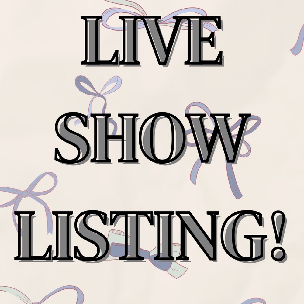 Like this to be notified for my live shows!